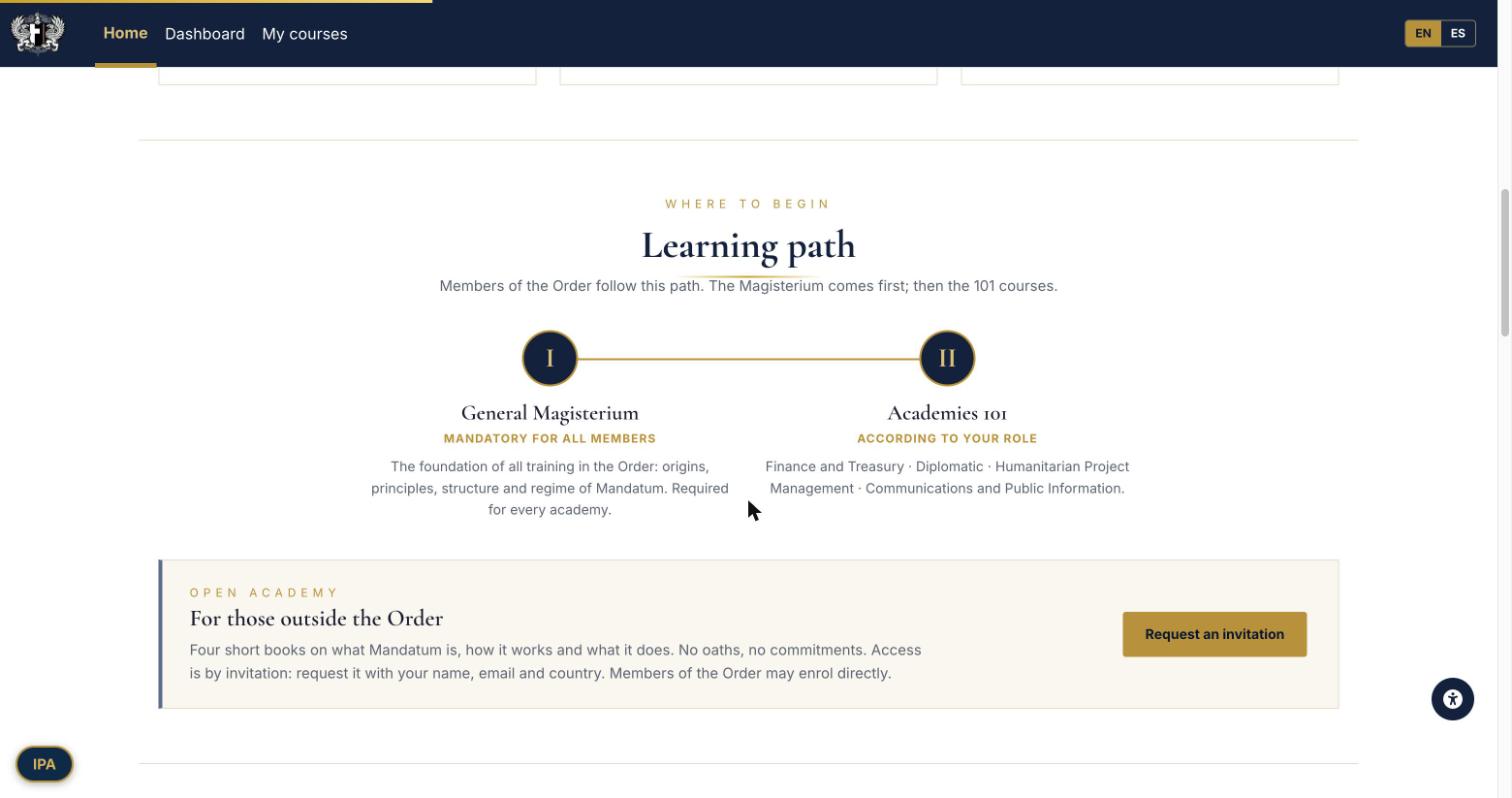 ERUDI learning path and Open Academy