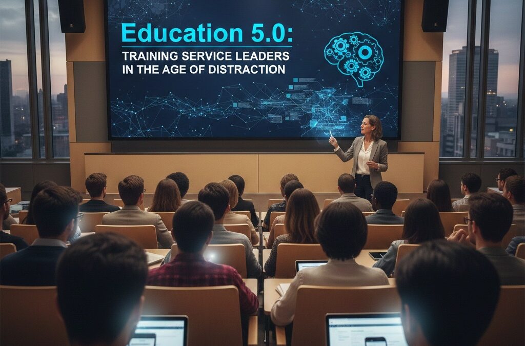 Education 5.0: Training Service Leaders in the Age of Distraction